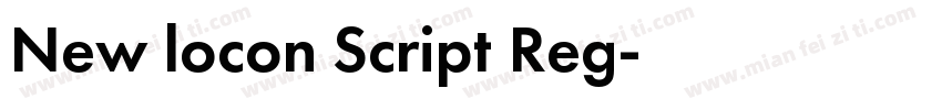 New locon Script Reg字体转换